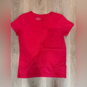 J. Crew Factory Bright Pink Girlfriend Tee